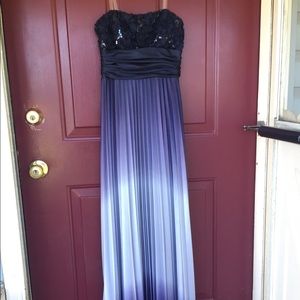 Purple ombré prom gown
